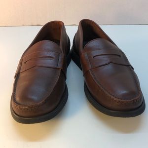 Florsheim Comfortech Cognac Leather Loafers Size 9